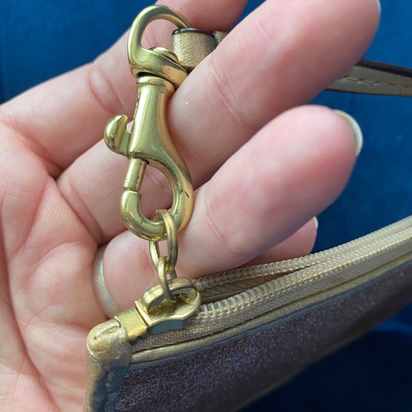 Coach glitter gold wristlet - Picture 4 of 5